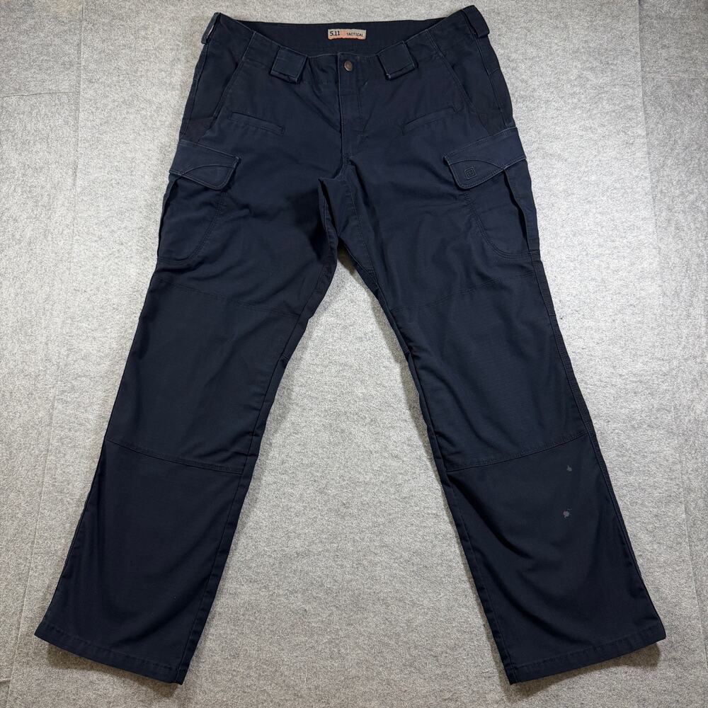 5.11 Tactical Stryke Pants Womens 16 Regular Navy Cargo Reinforced Knee Workwear